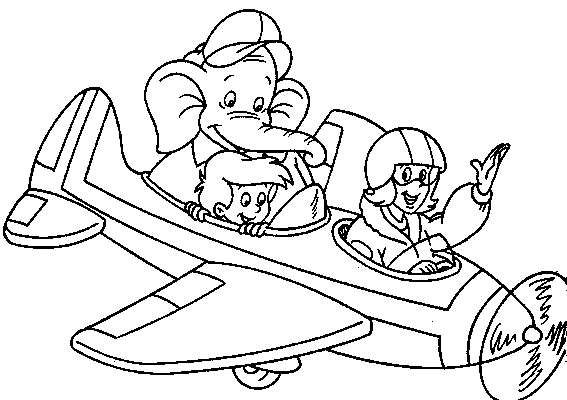 Kolorowanka z Samolotem – Przygody w Powietrzu dla Dzieci kolorowanka do druku